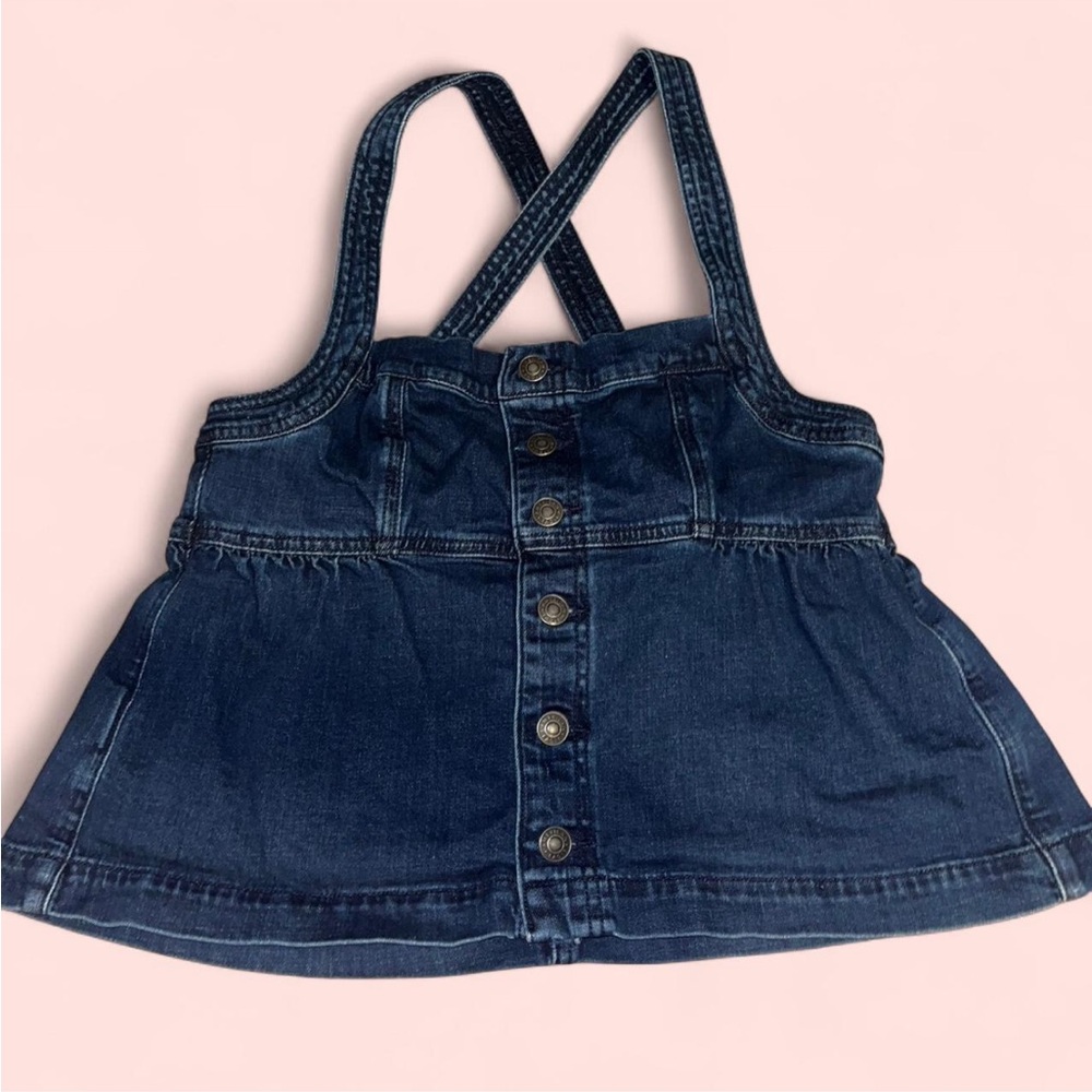 American Eagle Blue Blouse with Criss-Cross Detail